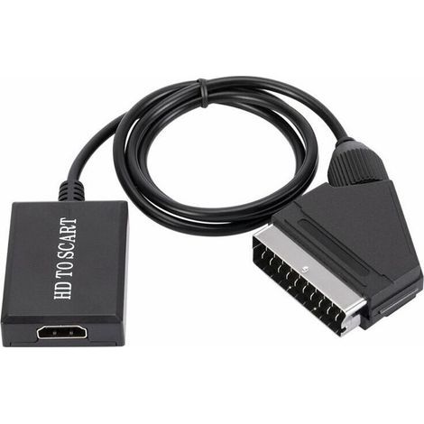 Convertisseur HDMI vers péritel - Adaptateur audio vidéo HD 1080p pour HDMI vers péritel Sky Box Stb (1/5)