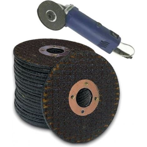 KIT 20 PEZZI DISCO ABRASIVO TAGLIO FERRO METALLO SMERIGLIATRICE 75 X 3.2 X 16MM (1/5)