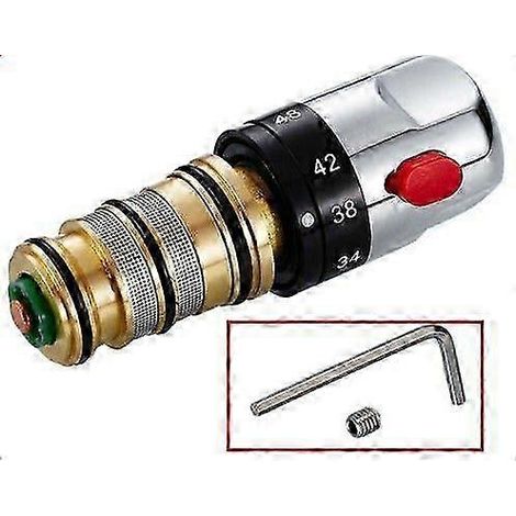 Kit de réparation pour mitigeur thermostatique de bain/douche, poignée de carnet, pour contrôle constant de température Laser, laiton (1/5)