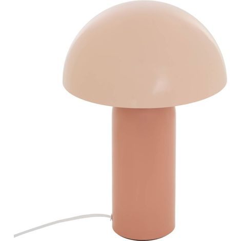 Lampe à Poser Bicolore "Lito" 37cm Rose (1/5)
