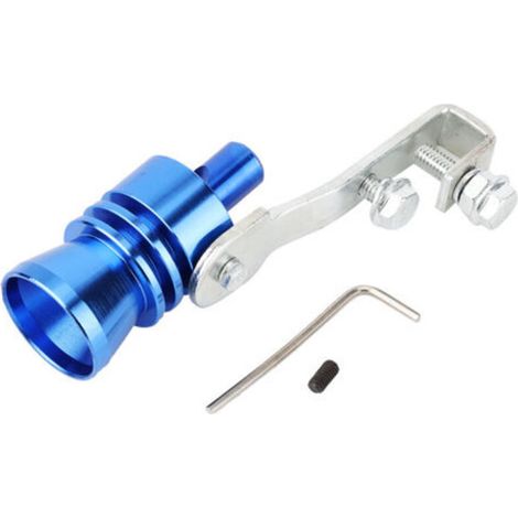 Turbo Sound Whistle, Alliage D'aluminium 1,2 Pouces Voiture Turbine Sifflet Tuyau D'échappement Haut-Parleur Modifié Automobile Moto Voiture Accessoires (Bleu)