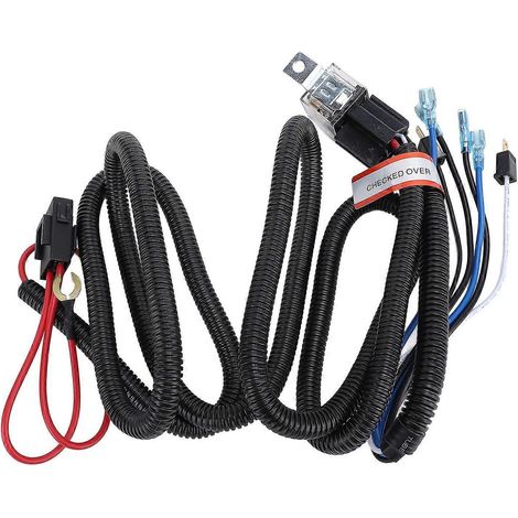 Kit de relais de faisceau de câblage pour klaxon automobile compatible 80 A, 4 broches SPST normalement ouvert (1/4)