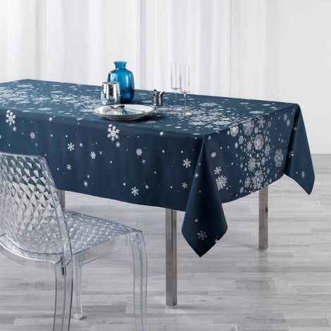 Nappe antitache rectangle 150 x 300 cm – Polyester imprimé – Constellation Bleu (1/4)