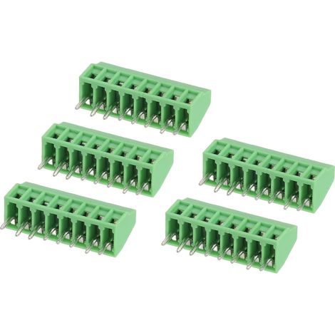 5pcs Screw Terminal Block for PCB 8 Pins Green (1/5)