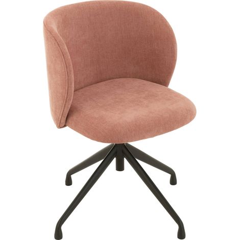 Chaise design bois rose clair assise confortable pivotante - Rose clair doux (1/5)