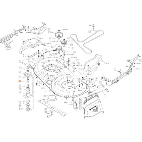 Albero lama trattorino tagliaerba modelli OM109L ORIGINALE EMAK TS000133R