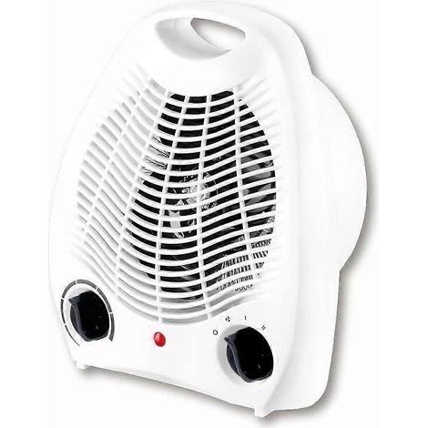 Chauffage soufflant électrique, poêle électrique, 1000 W / 2000 W, convecteur thermique à air chaud, 2 puissances, bouton intuitif, silencieux, portable (1/4)
