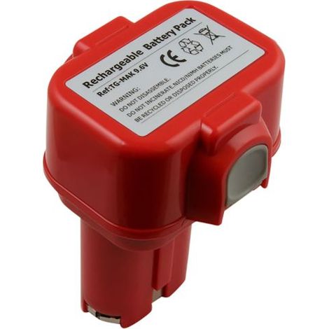 Batterie de Remplacement - AVIZAR - Makita 9120 - Ni-MH 9,6V - 3000mAh - Rouge (1/3)