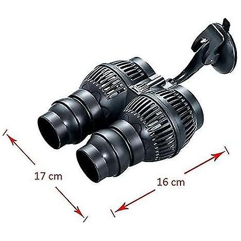 Pompe de brassage rotative pour aquarium marin (12000 L/h, double sortie)