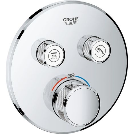 Grohe Grohtherm SmartControl - Thermostat-Duscharmatur - Unterputz mit 2 Absperrventilen, verchromt 29119000