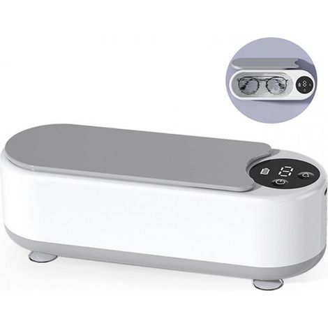Nettoyeur à ultrasons - Appareil de nettoyage pour bijoux et lunettes - 360° - Appareil à ultrasons pour lunettes, montres, bijoux, prothèses dentaires, plastique (1/5)