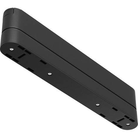 Connettore Per Base Di Illuminazione Di Binario Moderno Plastica Nera 22,2Cm (1/2)