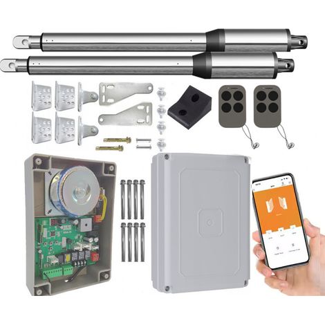 Conjunto para puerta de doble hoja DE250WiFi 2x2,5 m 400 kg Wi-Fi 2xControl remoto (1/5)