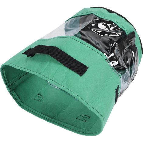 Sac de culture pour pommes de terre 360° transparent, accessoire de jardin, vert avec tissu occultant, 30 x 35 cm, 26 L / 7 gal (1/5)