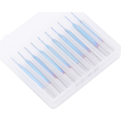Jeu de 10 fraises hélicoïdales 2 lèvres, revêtement bleu, fraise à bout sphérique 2x17mm, coupe carbure pour défonceuse et perçage, outillage de précision (1/5)