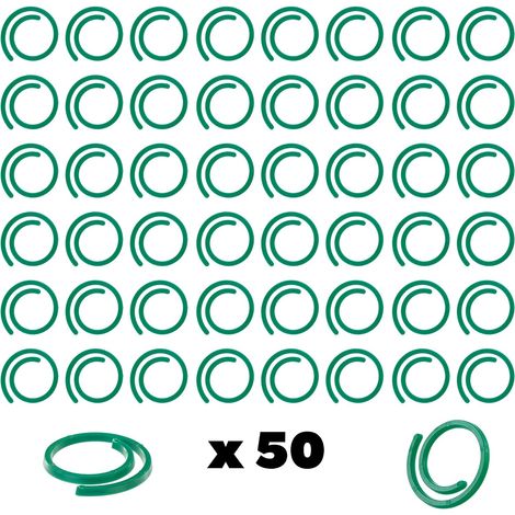Clip per piante, morsetti per piante rampicanti e tralicci, accessori per sostenere i pomodori in giardino e in serra (a spirale) (1/5)