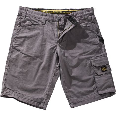 Rica Lewis 5430224 Sunjob Bermuda da Lavoro Stretch Multi-Tasche 98% Cotone 2% Elastan Taglia 54 colore Grigio (1/5)