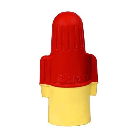 Cosse cylindrique 3M série 3M™ Wire Connectors Isolé Femelle, Rouge, Jaune 8AWG 22AWG ( Prix pour Boîte de 100 )
