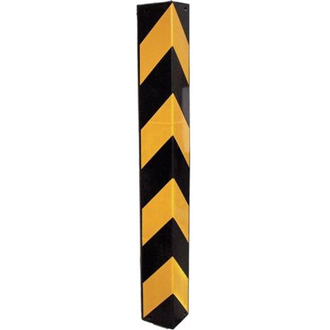 COFAN esquinero recto 800x100x10mm amar/negro , Esquinero recto para protección de esquinas de parking con bandas de alta visibilidad. Fabricado en caucho de un centímetro de espes (1/2)