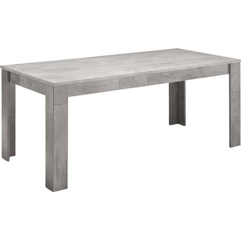 CLARK - Table de Repas Rectangulaire 190x90cm Laquée Effet Marbre (1/3)