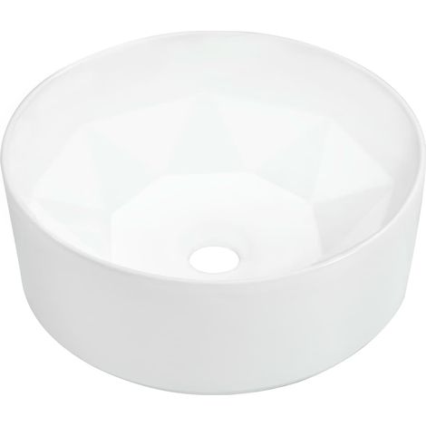 Lavabo vasque à poser Luxueux, Bac à laver, 36x14 cm Céramique Blanc OIB5377E (1/5)