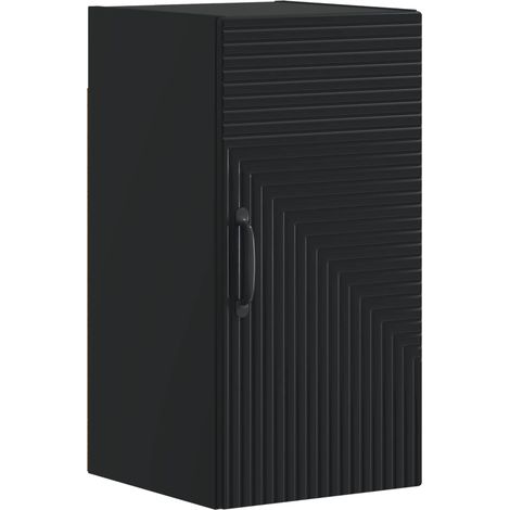 Badezimmer-Wandschrank HAARLEM Schwarz 30 x 31 x 59 cm vidaXL (1/5)