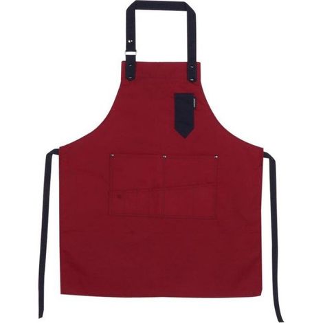 Tablier De Cuisine - Coton 100 % - Poche Avant Intégrée - Pour Cuisine Maison Café Restaurant - Unitaire (1/5)