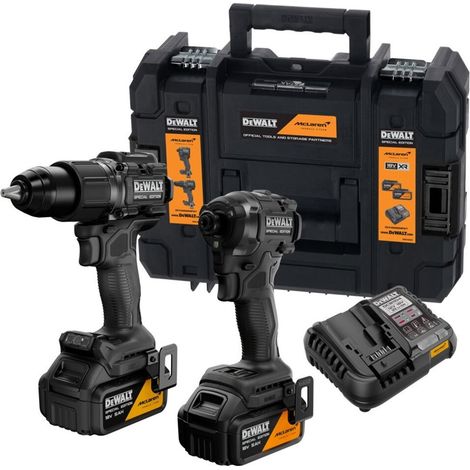 Dewalt – Pack de 2 outils électroportatifs 18V – Perceuse-visseuse DCD86M avec moteur sans charbon – Visseuse à chocs DCF86M avec couple élevé