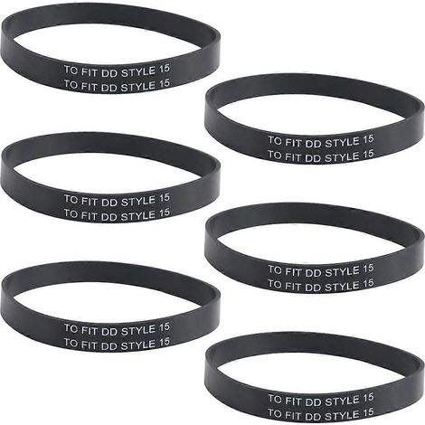 Lot de 6 courroies moletées pour aspirateur vertical Dirt Devil Style 15