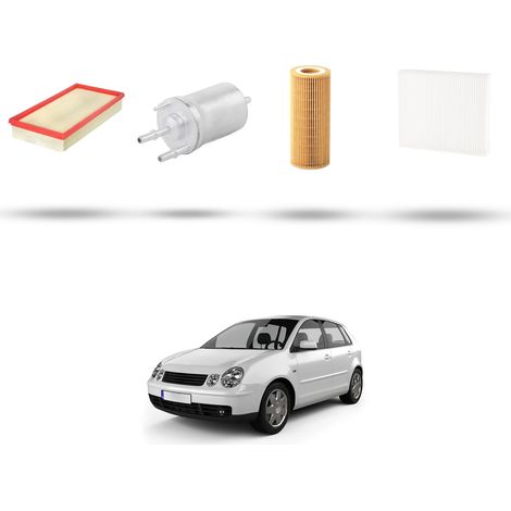 Kit tagliando 4 filtri compatibile con Vw POLO IV (9N) 1.2 12v 47kw Dal 2001 al 2007 (1/5)