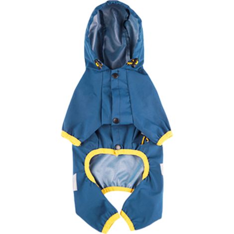 1 Imperméable chien, polyester, bande réfléchissante, capuche ajustable, petite et moyenne taille (1/5)