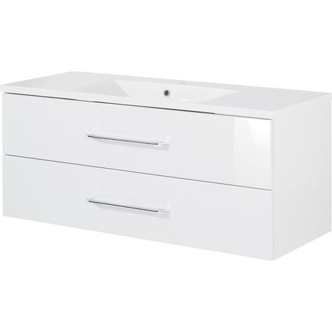 FACKELMANN B.clever Waschtischset 120cm Korpusfarbe: Weiß Matt (1/5)
