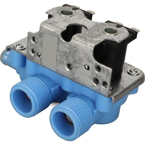 Électrovanne d'arrivée d'eau, bleue, joint PP double extrémité, remplaçant le modèle 205613 WP358276, 110–120 V (1/5)