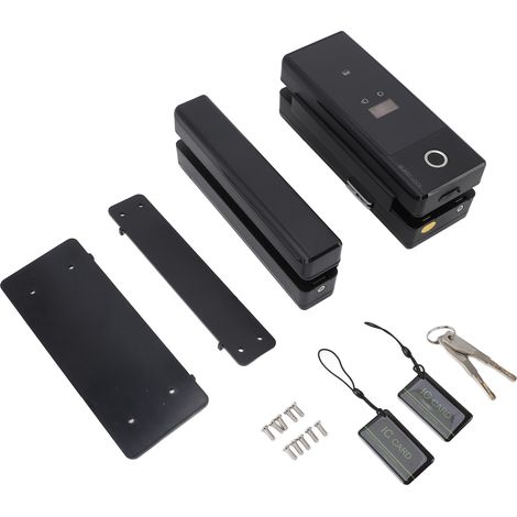 Intelligentes elektronisches Sicherheitsschloss für Glastüren mit Entriegelung per Fingerabdruck, Karte, Passwort und USB-C-Schnittstelle für den Bürogebrauch – AquaForge (1/5)