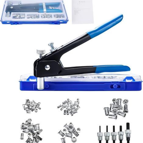 Satz von 86 Nietzangen M3, M4, M5, M6 und M8 mit Gewindeeinsatz KLB-AquaForge (1/5)