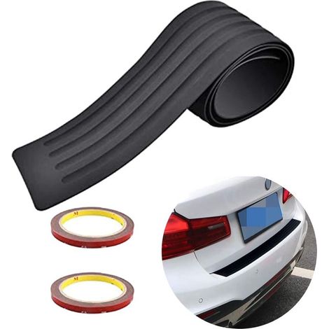 104cm Bande De Protection De Coffre De Voiture Crash Scratch Bumper Universal Garniture De Hayon Bande De Seuil Arrière Plaque Anti-Rayures, Facile à Installer, Convient pour Sedan Pickup Truck SUV (1/5)