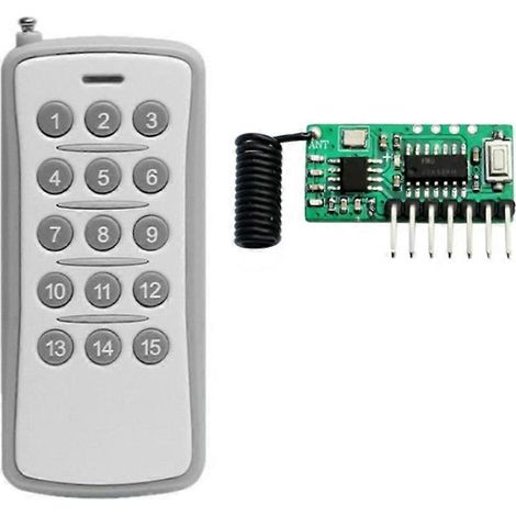 433M Drahtloses serielles Portmodul, TTL-Blitzmodul, Kommunikationsmodul-Adapterplatine mit 15-Tasten-Fernbedienung (1/5)