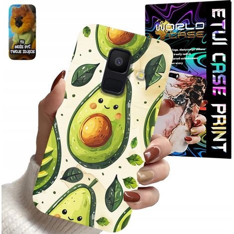 Custodia per Samsung Galaxy A6 2016 - motivo a avocado + vetro (1/5)