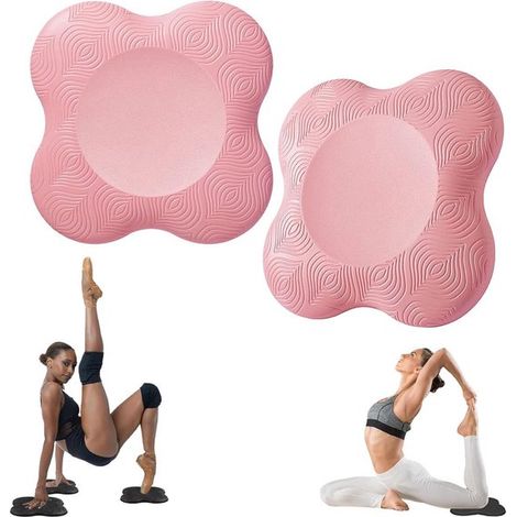 Yoga Kniekissen 2er Set Yoga Knieschutzmatte Sport Balancekissen Rutschfeste Yogamatten Kissen Knieschoner Unterstützung für Knie, Handgelenke un (1/5)