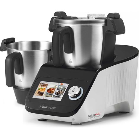 Robot cuiseur multifonctions 600W avec écran tactile – 11 fonctions – Bol inox + bol supplémentaire – 200 recettes incluses – Naturamix (1/5)