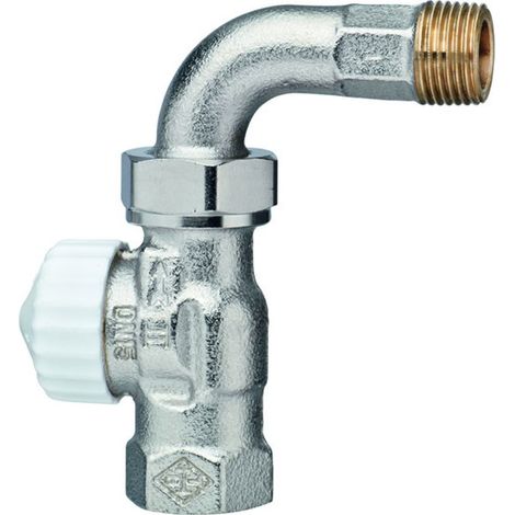 HEIMEIER Thermostat-Ventilunterteil V-exact II, mit Bogenverschraubung, DN15, 3756-02.000 (1/2)