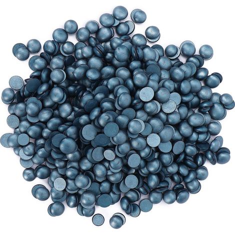 Bande de cire dure 1000g bleu rétro pour épilation visage, aisselles, jambes - Perles dépilatoires professionnelles pour maison & institut de beauté (1/5)
