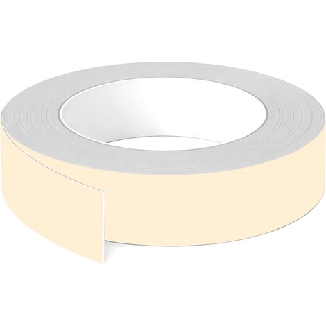 1x Bande de chant ABS sans colle 23 mm x 5 m épaisseur 0,8 mm facile à appliquer bricolage étagère meuble panneau plan de travail bois stratifié, Beige sable (1/3)