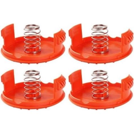 PA Spulenkappen + 4 Federn, Ersatzteile, Zubehör, kompatibel mit BLACK+DECKER RC-100-P Rasentrimmer (1/4)