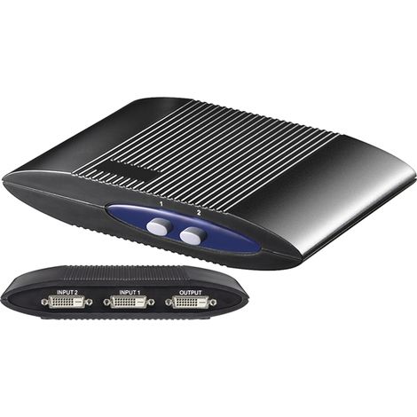 GOOBAY Switch box manuale DVI 2 vie