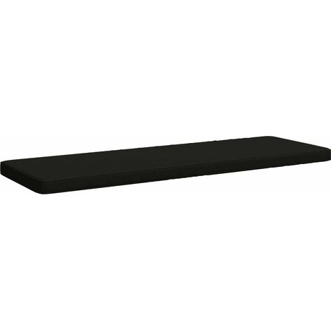 1-Piece Bench Cushion VUGHT 100% Polyester Black vidaXL (1/5)