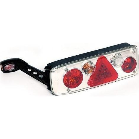 Rücklicht Krone Kogel Ecostar-III Links, Mit Kabel und LED-Hupe