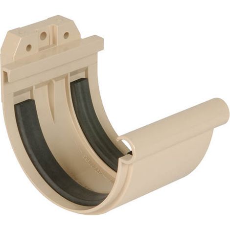 Nicoll – Raccord pour gouttière 25 en PVC sable – Jonction à joint pour assemblage de profilés – Contribue à la dilatation des gouttières (1/5)
