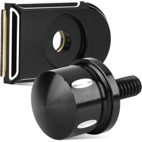 Schwarze Aluminium-Abdeckung für die Befestigungsschrauben des Motorrad-Sattelsitzes (1/5)