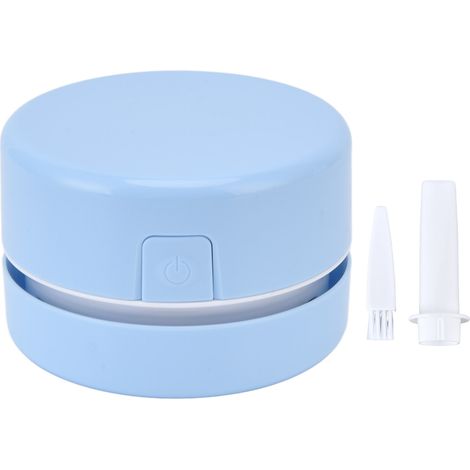 Tischstaubsauger mit USB-Ladefunktion, tragbarer Mini-Staubfänger für Büro und Haushalt, Blau (1/5)